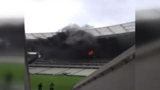 Brezilya'da Castelao Stadyumu'nda yangın