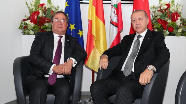 Cumhurbaşkanı Erdoğan, Laschet ile görüştü