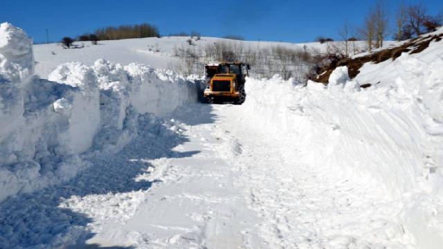 Muşta kar nedeniyle kapanan yol 6 günde açıldı