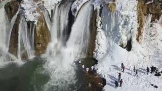 Farkındalık oluşturmak için eksi 20 derecede yüzdüler