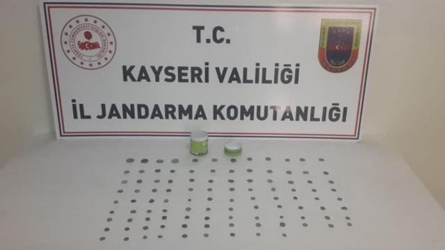 Kayseride, Bizans ve Roma dönemine ait 105 sikke ele geçirildi
