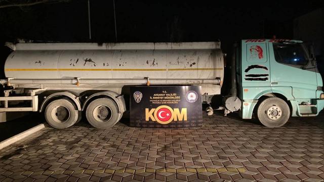 Aksarayda 10 ton kaçak akaryakıt ele geçirildi