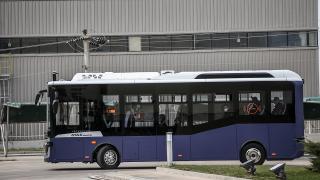 Türkiye'nin ilk yerli elektrikli sürücüsüz otobüsü Bursa'da tanıtıldı
