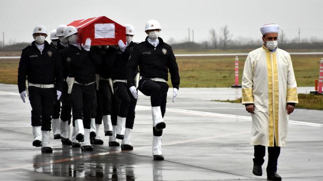 Garada şehit edilen Muhammet Salih Kancanın cenazesi Samsuna getirildi