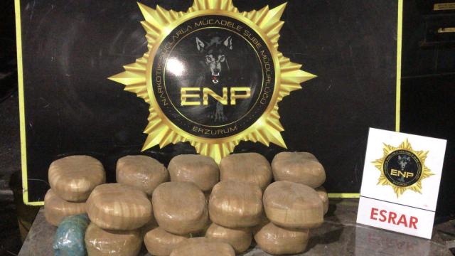 Erzurumda 56,5 kilogram uyuşturucu ele geçirildi