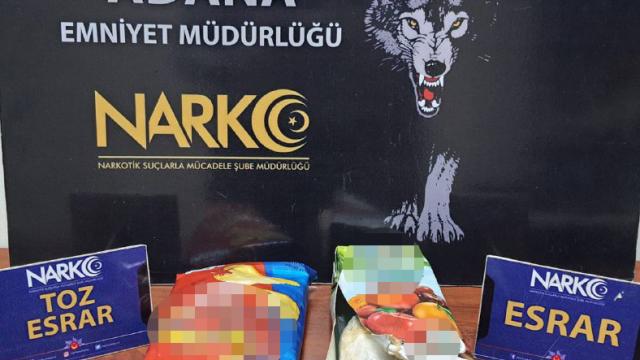 Cips paketi ve meyve suyu kutusunda uyuşturucu ele geçirildi