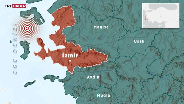 İzmir Karaburun açıklarında 4 büyüklüğünde deprem