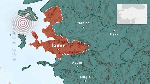 Ege Denizinde 4 büyüklüğünde deprem