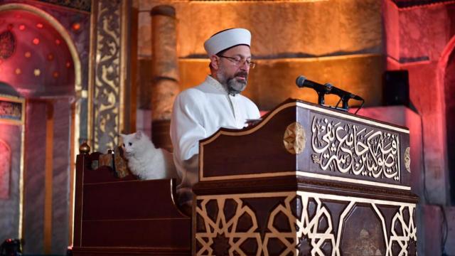 Diyanet İşleri Başkanı Erbaş: Ayasofyadan güzel bir hatıra