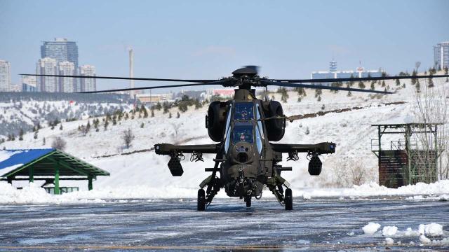 ATAK helikopteri için "su takı" töreni düzenlendi