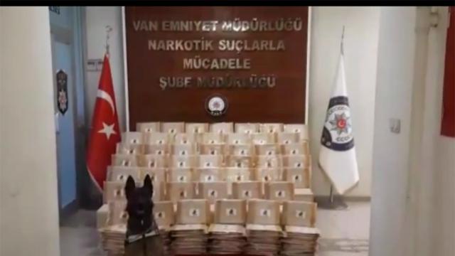 Vanda 70 kilo uyuşturucu ele geçirildi