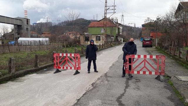 Zonguldakta mutasyonlu virüs şüphesiyle bir sokak karantinaya alındı