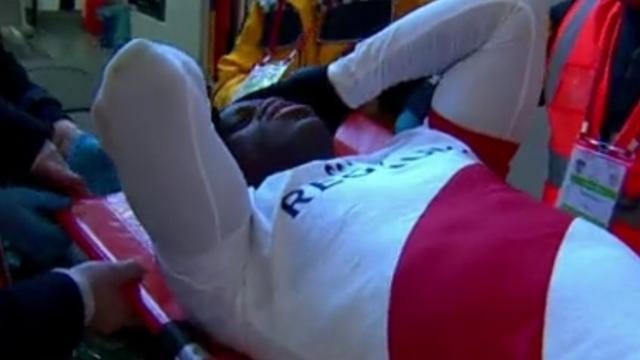 Antalyasporlu futbolcu Orgill hastaneye kaldırıldı