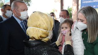 Cumhurbaşkanı Erdoğan, Ayda bebeği ziyaret etti