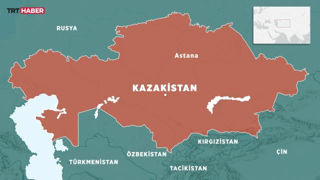 Kazakistanda hafif motorlu uçak düştü