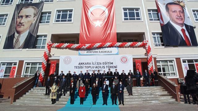 Kahramankazanda yapılan 3 okul törenle açıldı