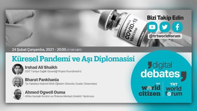 TRT World Forum “Dijital Tartışmalar”da küresel pandemi ve aşı diplomasisi konuşulacak