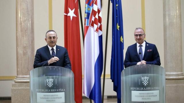 Bakan Çavuşoğlu, Hırvat mevkidaşı ile görüştü