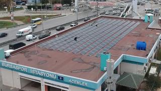 Bursa'da metro durakları enerji istasyonuna dönüyor