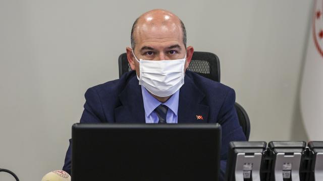 İçişleri Bakanı Soylu, valilerle Covid-19 salgınına yönelik tedbirleri değerlendirdi