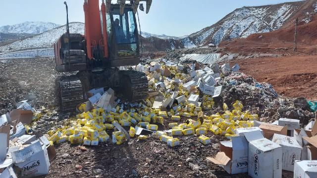 Gümrük kaçağı 5 ton çay imha edildi