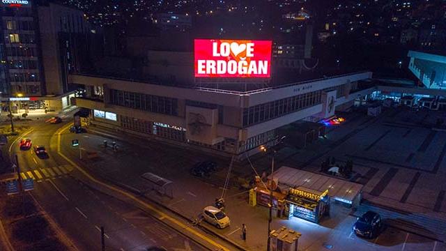 Saraybosnadan "Love Erdoğan" mesajı