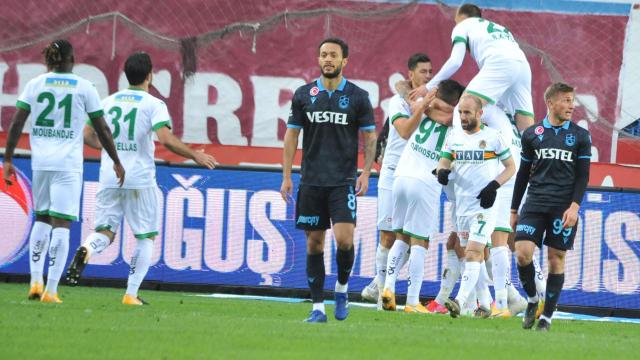 Alanyaspor Trabzonda kazandı
