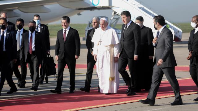 Papanın Irak ziyareti sürüyor: Erbil ve Musula gitti