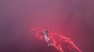 Lavların üzerinden geçerek dünya rekoru kırdı