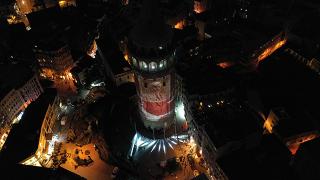 İstiklal Marşı’nın 100. yılına özel Galata Kulesi'nde gösteri