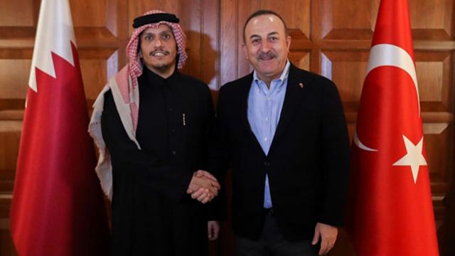 Bakan Çavuşoğlu, Katar Dışişleri Bakanı Al Sani ile görüştü
