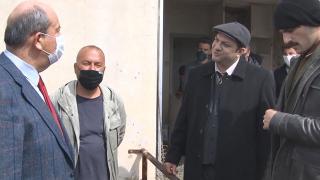 Ersin Tatar'dan "Bir Zamanlar Kıbrıs" dizisinin setine ziyaret