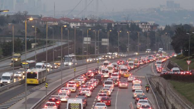 15 Temmuz Şehitler Köprüsünde trafik yoğunluğu