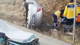 Kırşehir'de otomobil devrildi: 6 yaralı