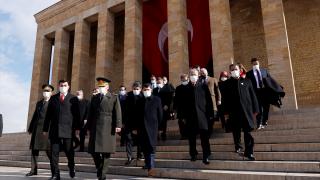 Anıtkabir’de 18 Mart Şehitleri’ni anma töreni düzenlendi