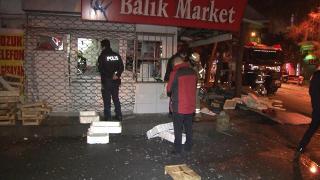 İstanbul'da balıkçı dükkanında korkutan patlama
