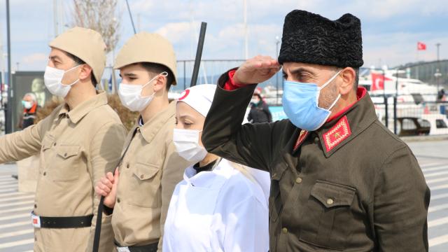 Tokat Onbeşli Torunları, Çanakkale Savaşları şehit ve gazileri anısına 106 dakika saygı nöbeti tuttu