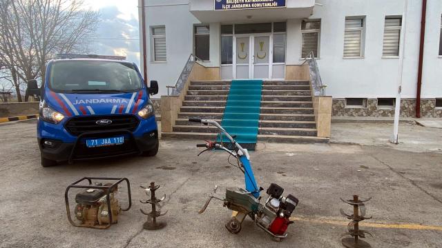 Kırıkkalede bağ evinden hırsızlık yaptığı iddia edilen şüpheli yakalandı
