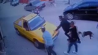 El freni çekilmeyen kamyonetin altında kalmaktan son anda kurtuldu