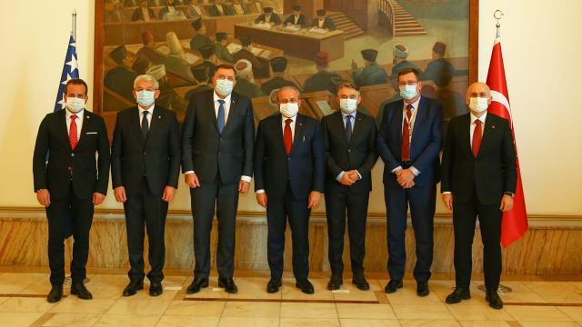 Meclis Başkanı Şentop, Bosna Hersek heyetiyle bir araya geldi