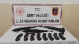 Siirt'te terör örgütüne ait silah ve mühimmat ele geçirildi