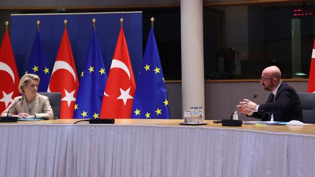 AB yönetiminden Cumhurbaşkanı Erdoğan ile görüşme sonrası açıklama