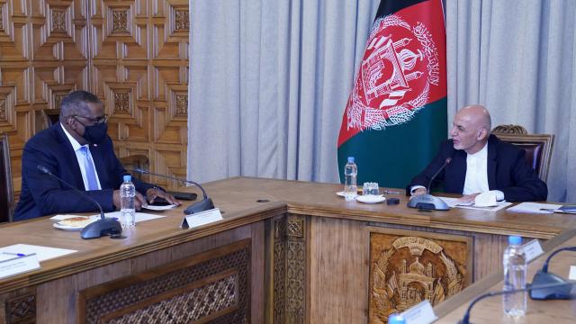 Afganistan Cumhurbaşkanı Gani, ABD Savunma Bakanı Austin ile görüştü