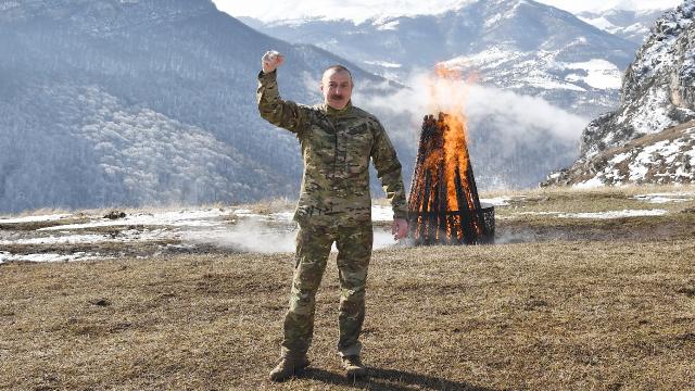 İlham Aliyev, Şuşada Nevruz ateşini yaktı: Şuşa, sen özgürsün