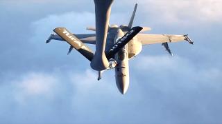 Türk Hava Kuvvetleri, ABD savaş uçaklarına havada yakıt ikmali yaptı