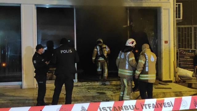 Maltepede iş yerinde yangın: 1 kişi öldü