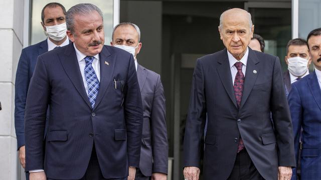 TBMM Başkanı Şentoptan Bahçeliye tebrik