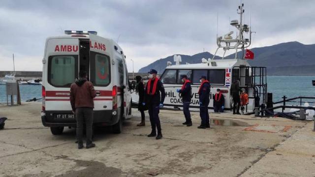 Gökçeadada kalp krizi geçiren hastaya sahil güvenlik yetişti