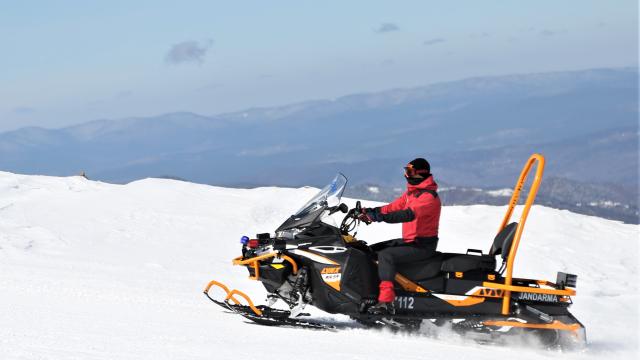 Ilgaz Dağında çığ ve kurtarma tatbikatı yapıldı