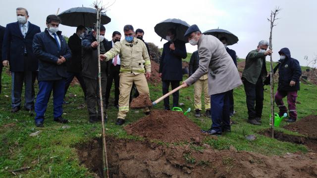 Kiliste Orman Haftası etkinlikleri kapsamında, yangında zarar gören alanlara fidan dikildi